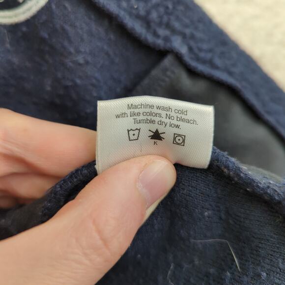 Hanna Andersson Sherpa‎ Fleece Full Zip Jacket Boys 80 18-24 Months Navy Blue - Picture 8 of 8